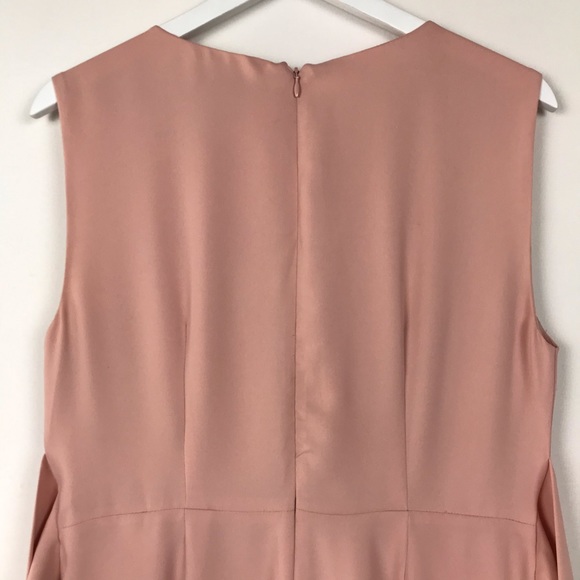 Tahari Blush Pink Self Tie Sleeveless Jumpsuit - Picture 9 of 16